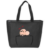 Pocket Buddies Mr Saturn Zip Tote Bag