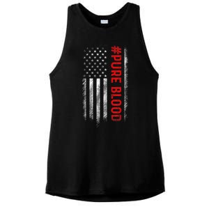 Pure Blood Movement #Pureblood Freedom Design Ladies PosiCharge Tri-Blend Wicking Tank