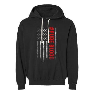 Pure Blood Movement #Pureblood Freedom Design Garment-Dyed Fleece Hoodie