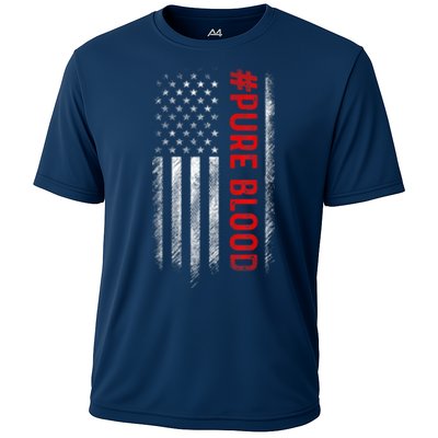 Pure Blood Movement #Pureblood Freedom Design Cooling Performance Crew T-Shirt