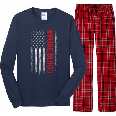 Pure Blood Movement #Pureblood Freedom Design Long Sleeve Pajama Set