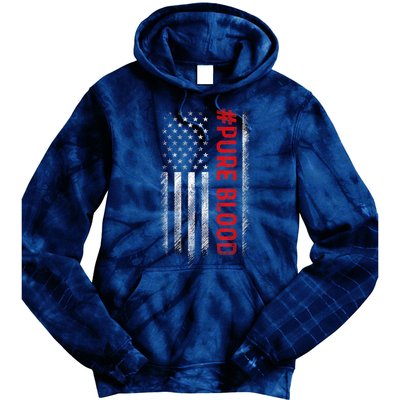 Pure Blood Movement #Pureblood Freedom Design Tie Dye Hoodie