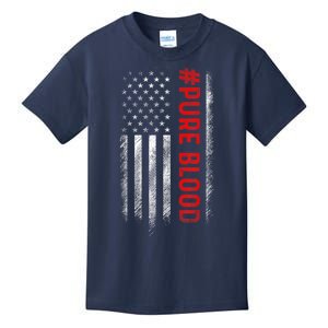 Pure Blood Movement #Pureblood Freedom Design Kids T-Shirt