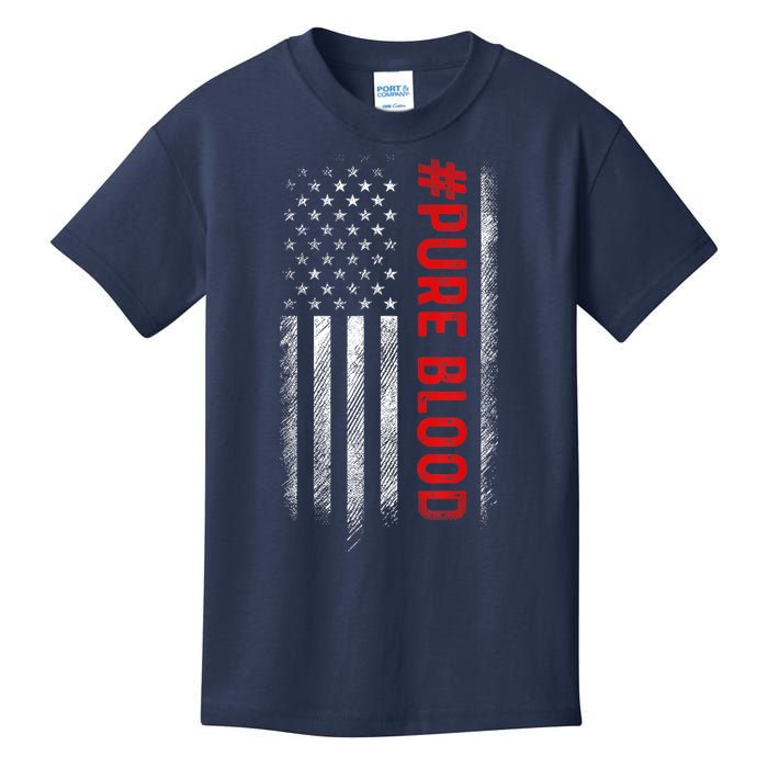 Pure Blood Movement #Pureblood Freedom Design Kids T-Shirt