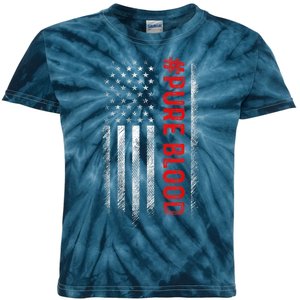 Pure Blood Movement #Pureblood Freedom Design Kids Tie-Dye T-Shirt