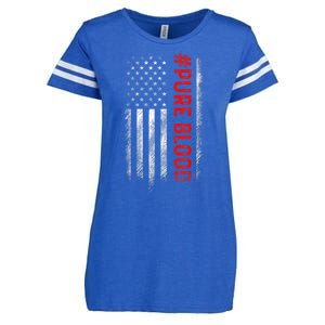 Pure Blood Movement #Pureblood Freedom Design Enza Ladies Jersey Football T-Shirt