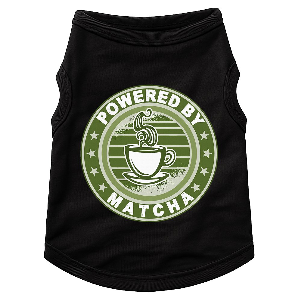 Powered By Matcha Japanese Green Tea Doggie Tank