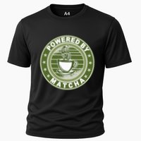 Powered By Matcha Japanese Green Tea Cooling Performance Crew T-Shirt