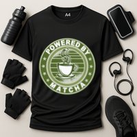 Powered By Matcha Japanese Green Tea Cooling Performance Crew T-Shirt
