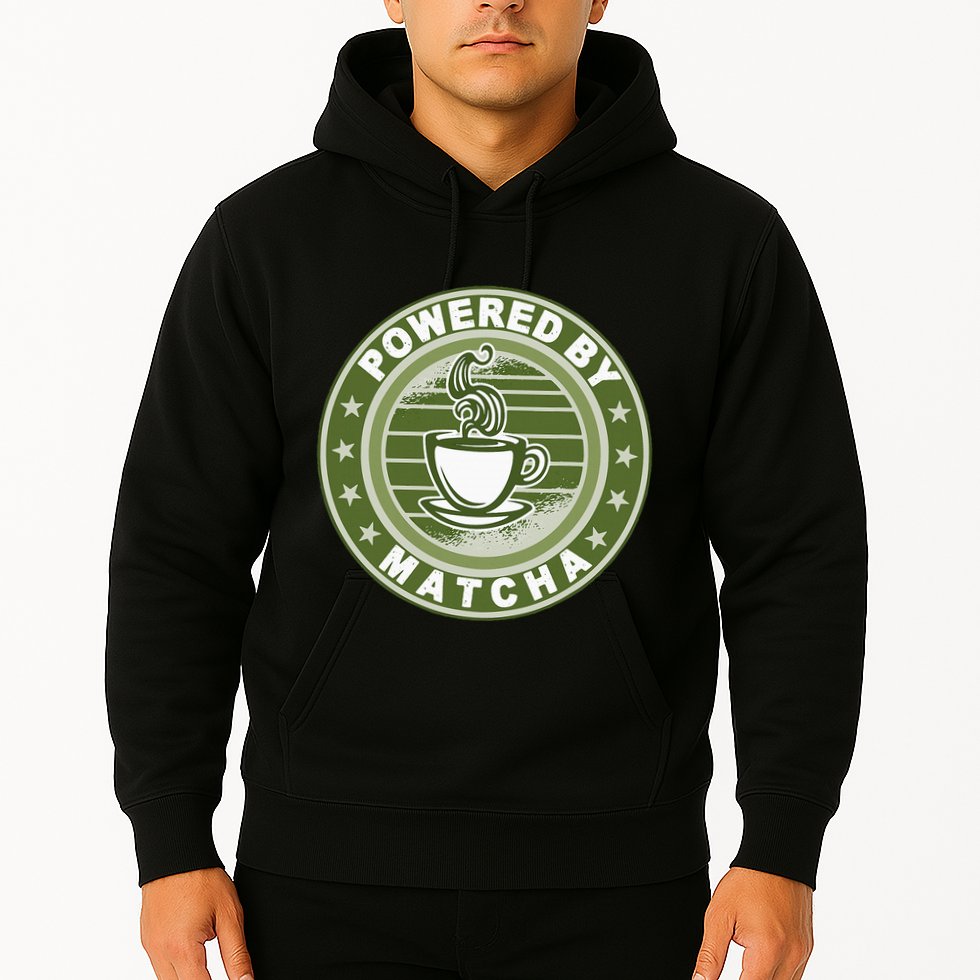 Powered By Matcha Japanese Green Tea Hoodie