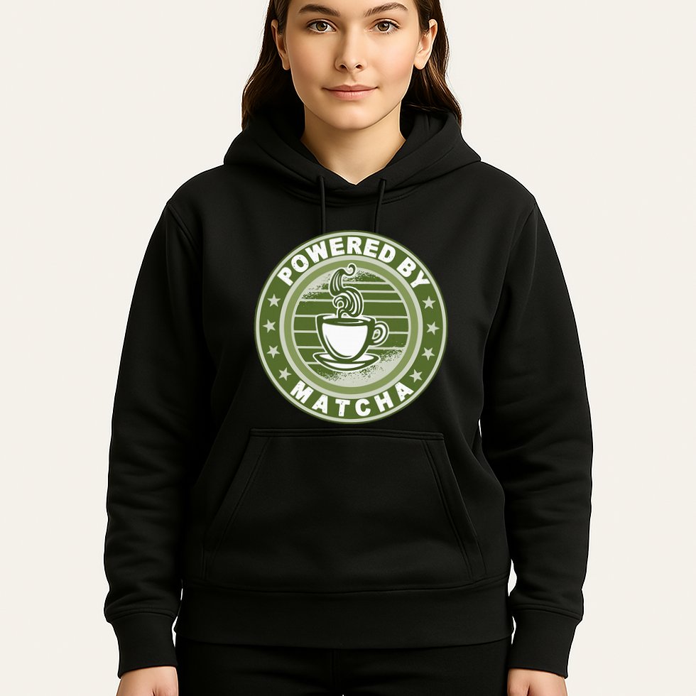 Powered By Matcha Japanese Green Tea Hoodie
