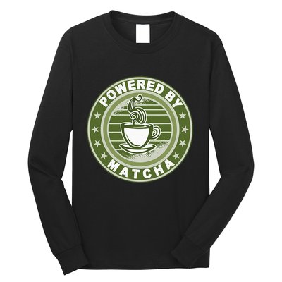 Powered By Matcha Japanese Green Tea Long Sleeve Shirt
