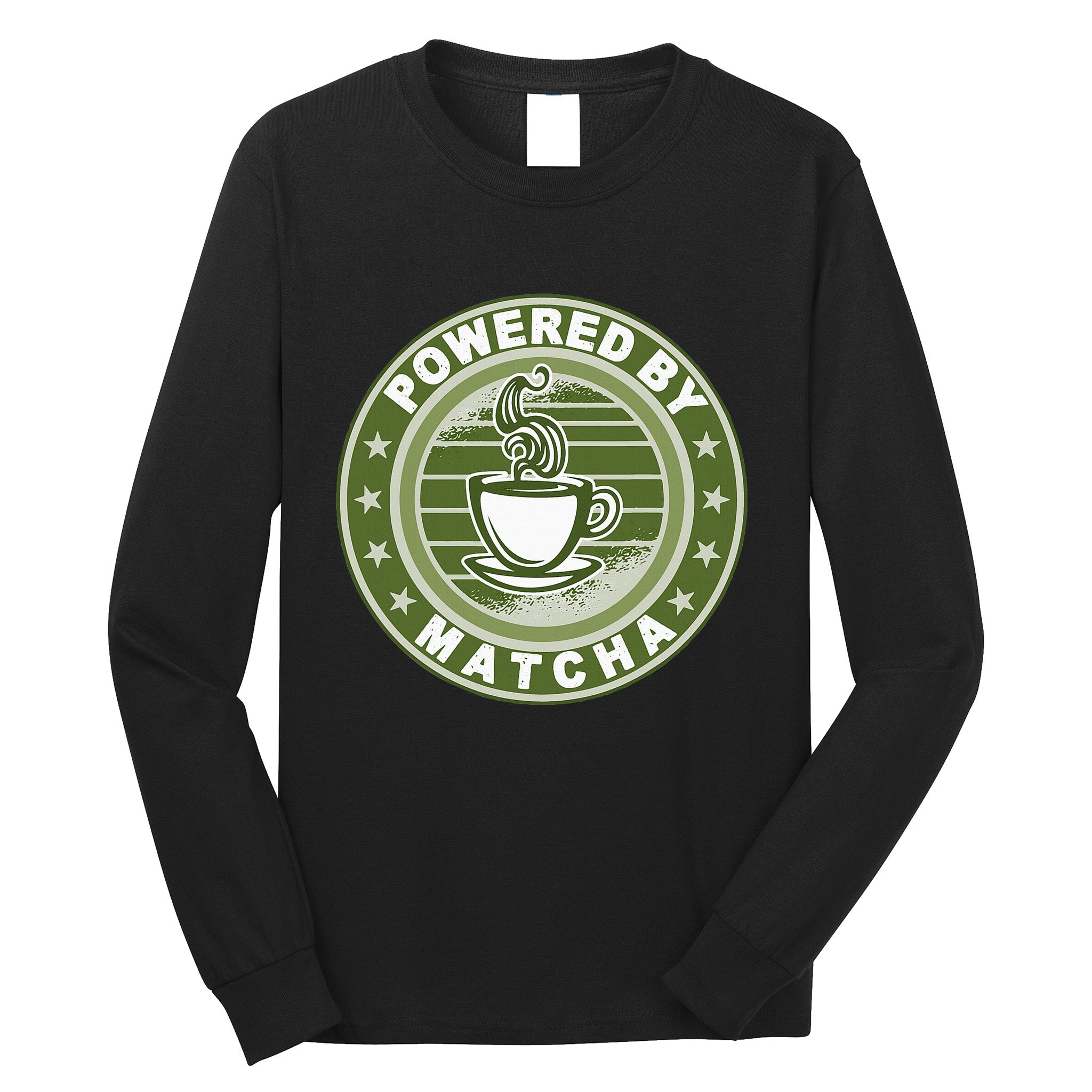 Powered By Matcha Japanese Green Tea Long Sleeve Shirt
