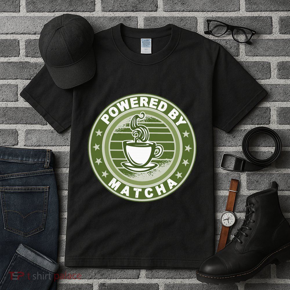 Powered By Matcha Japanese Green Tea Tall T-Shirt
