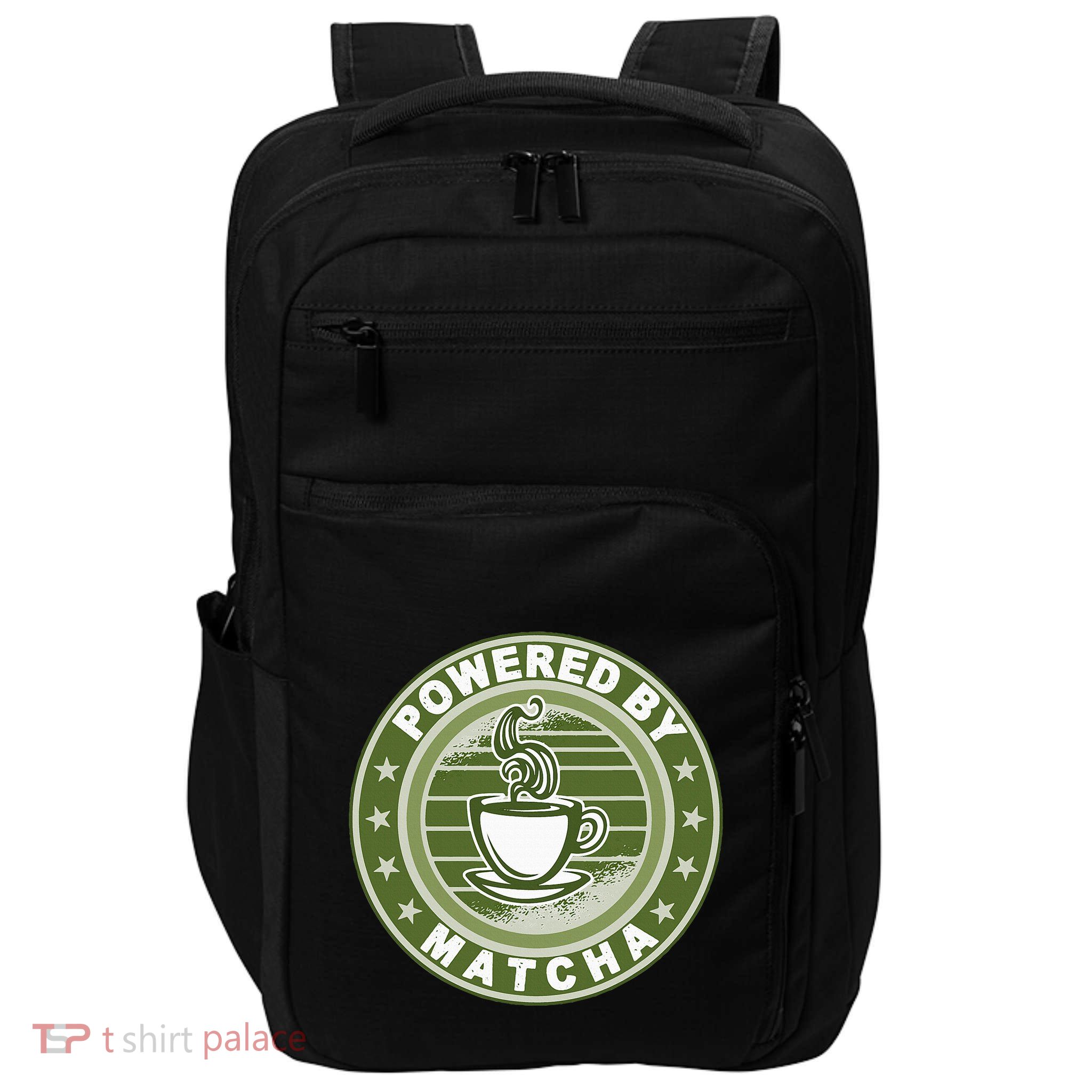 Powered By Matcha Japanese Green Tea Impact Tech Backpack