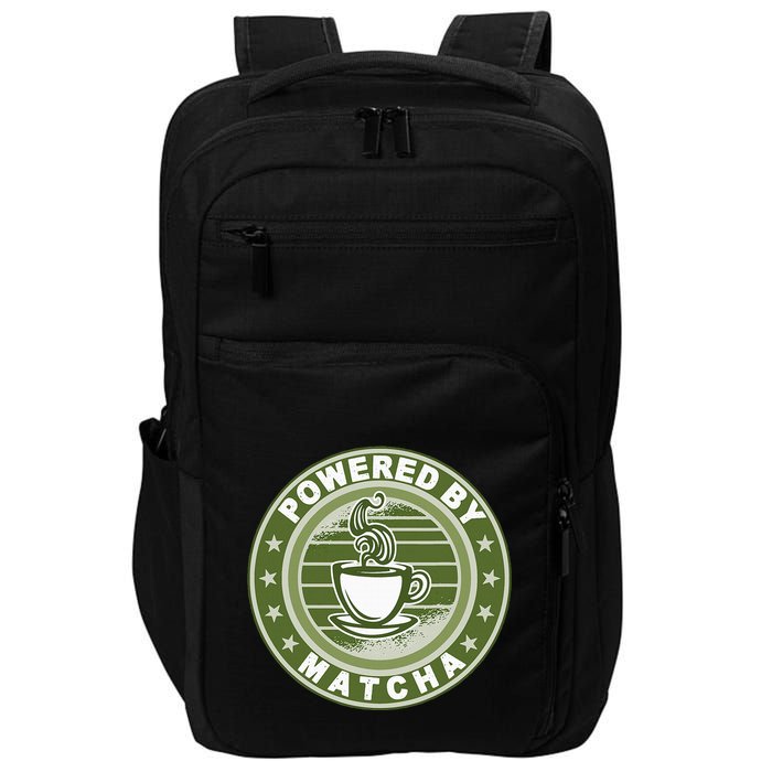 Powered By Matcha Japanese Green Tea Impact Tech Backpack
