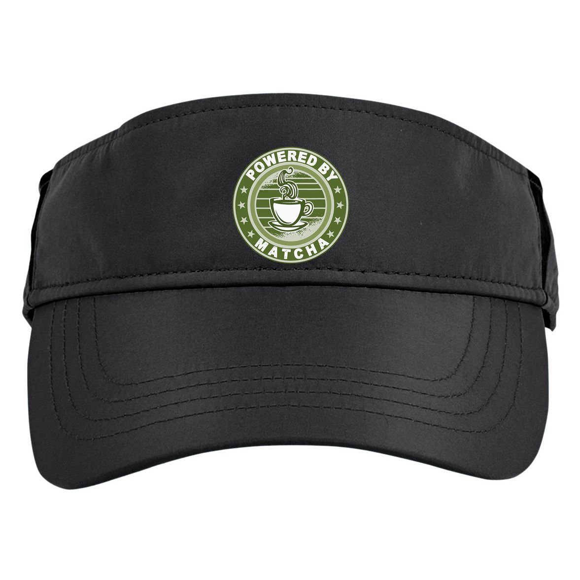 Powered By Matcha Japanese Green Tea Adult Drive Performance Visor