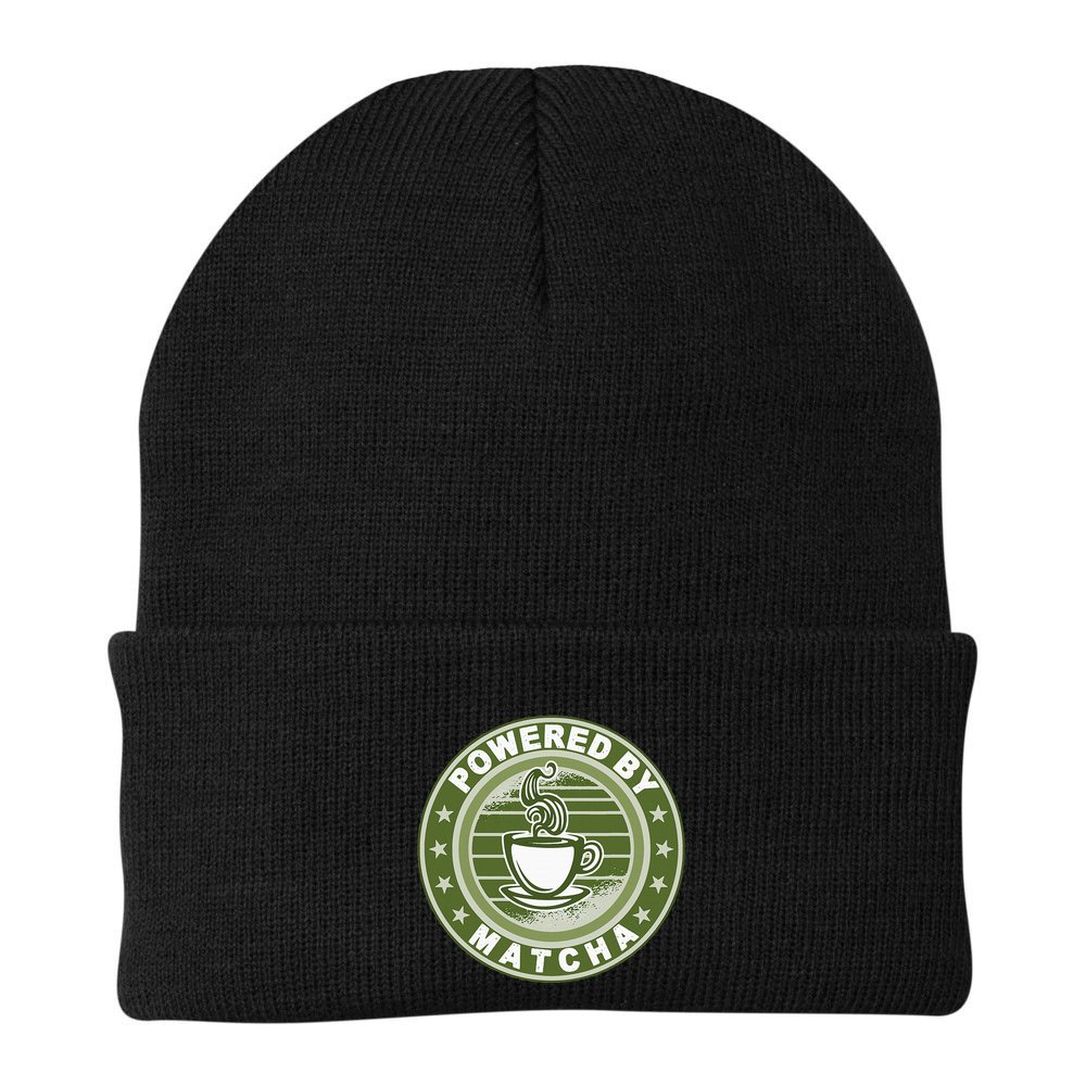 Powered By Matcha Japanese Green Tea Beanie