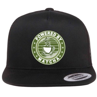 Powered By Matcha Japanese Green Tea Flatbill Hat