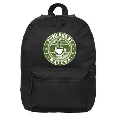 Powered By Matcha Japanese Green Tea 16 in Basic Backpack