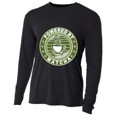 Powered By Matcha Japanese Green Tea Cooling Performance Long Sleeve Crew