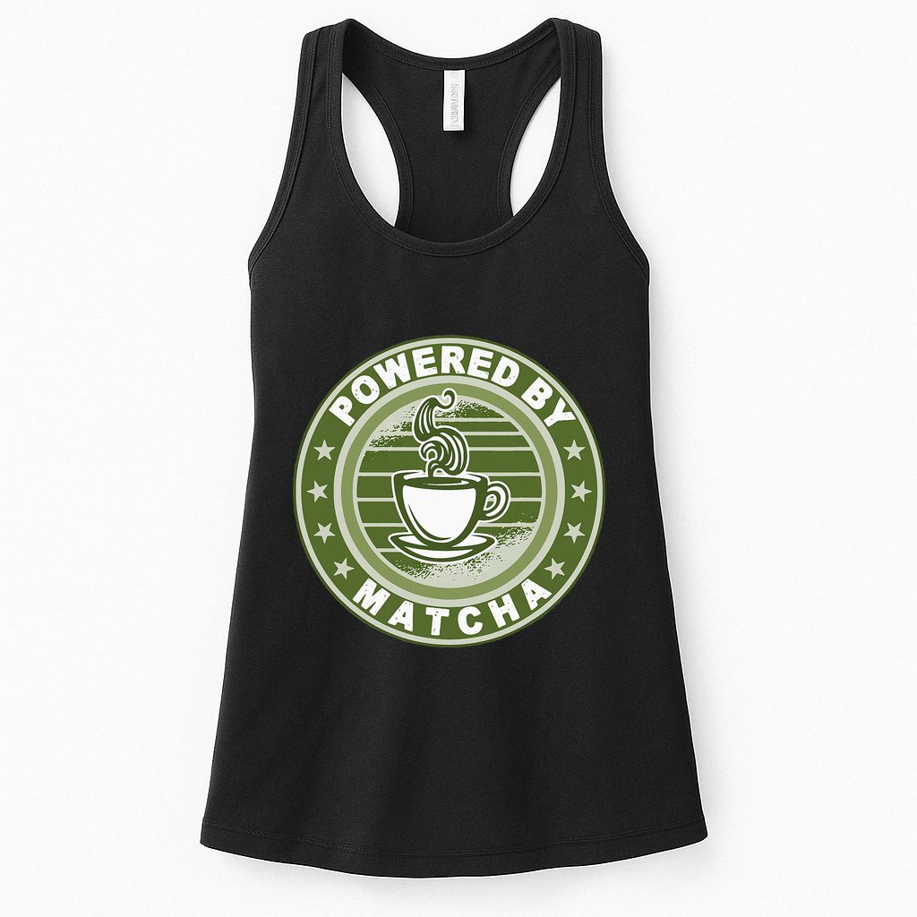 Powered By Matcha Japanese Green Tea Womens Tank Top