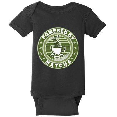 Powered By Matcha Japanese Green Tea Baby Bodysuit