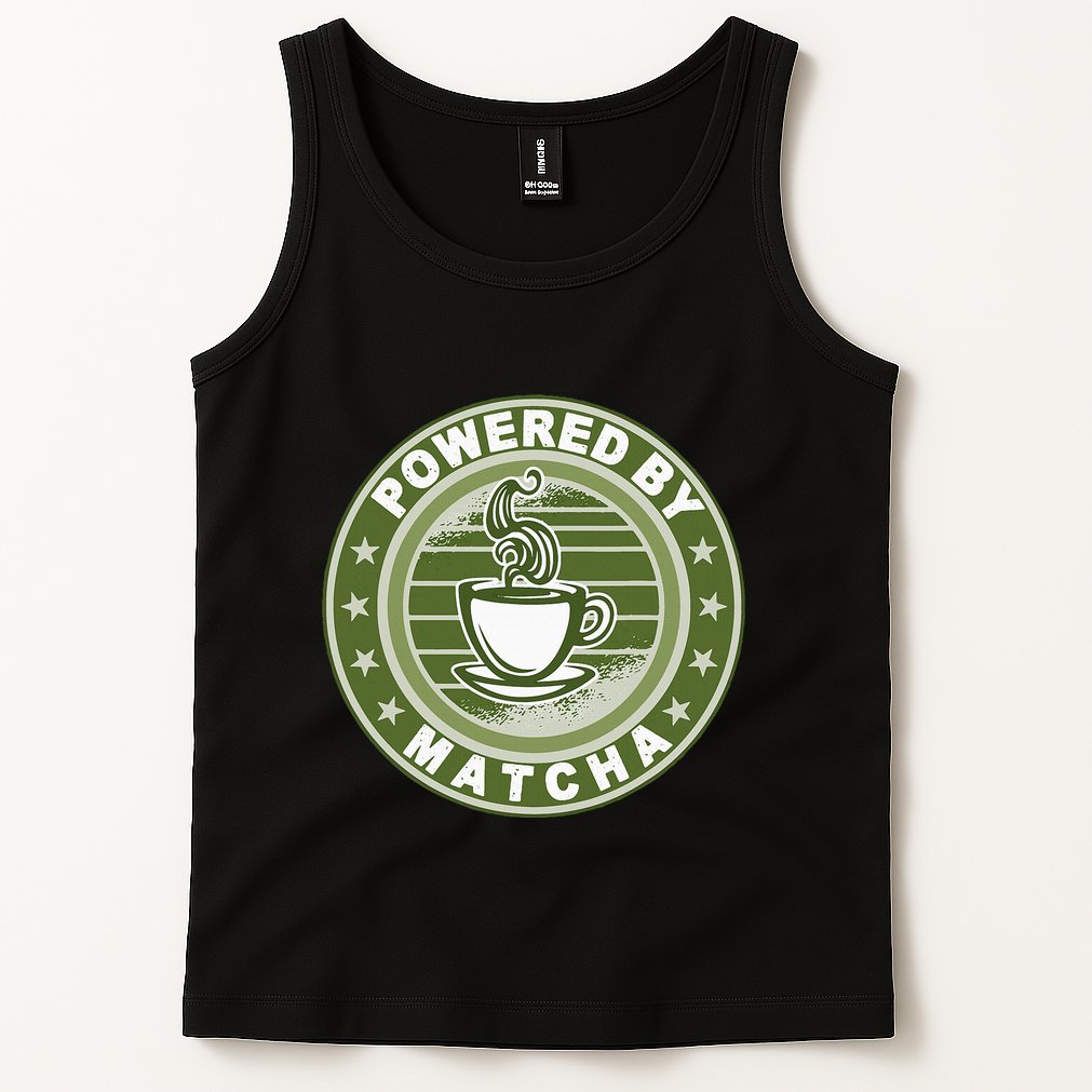 Powered By Matcha Japanese Green Tea Tank Top