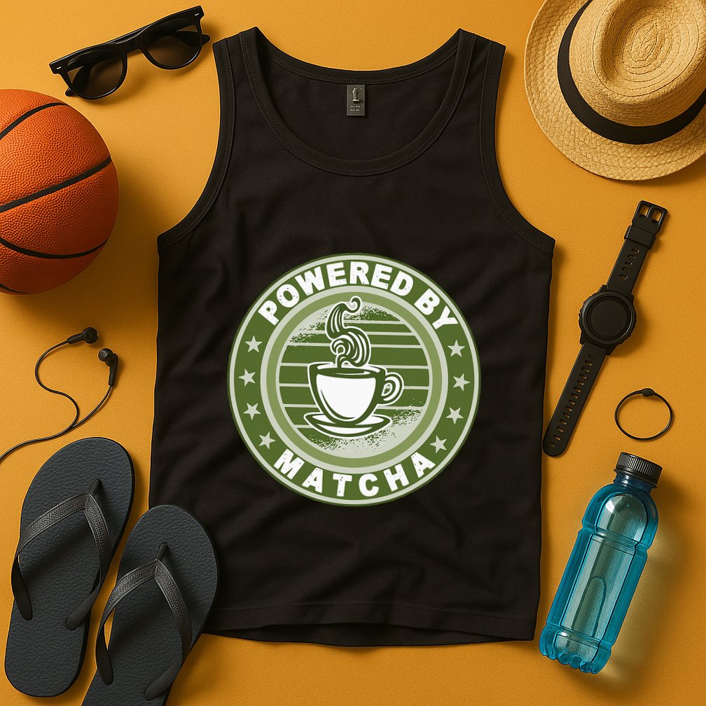 Powered By Matcha Japanese Green Tea Tank Top