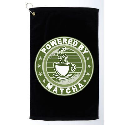Powered By Matcha Japanese Green Tea Golf Towel