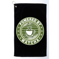 Powered By Matcha Japanese Green Tea Golf Towel