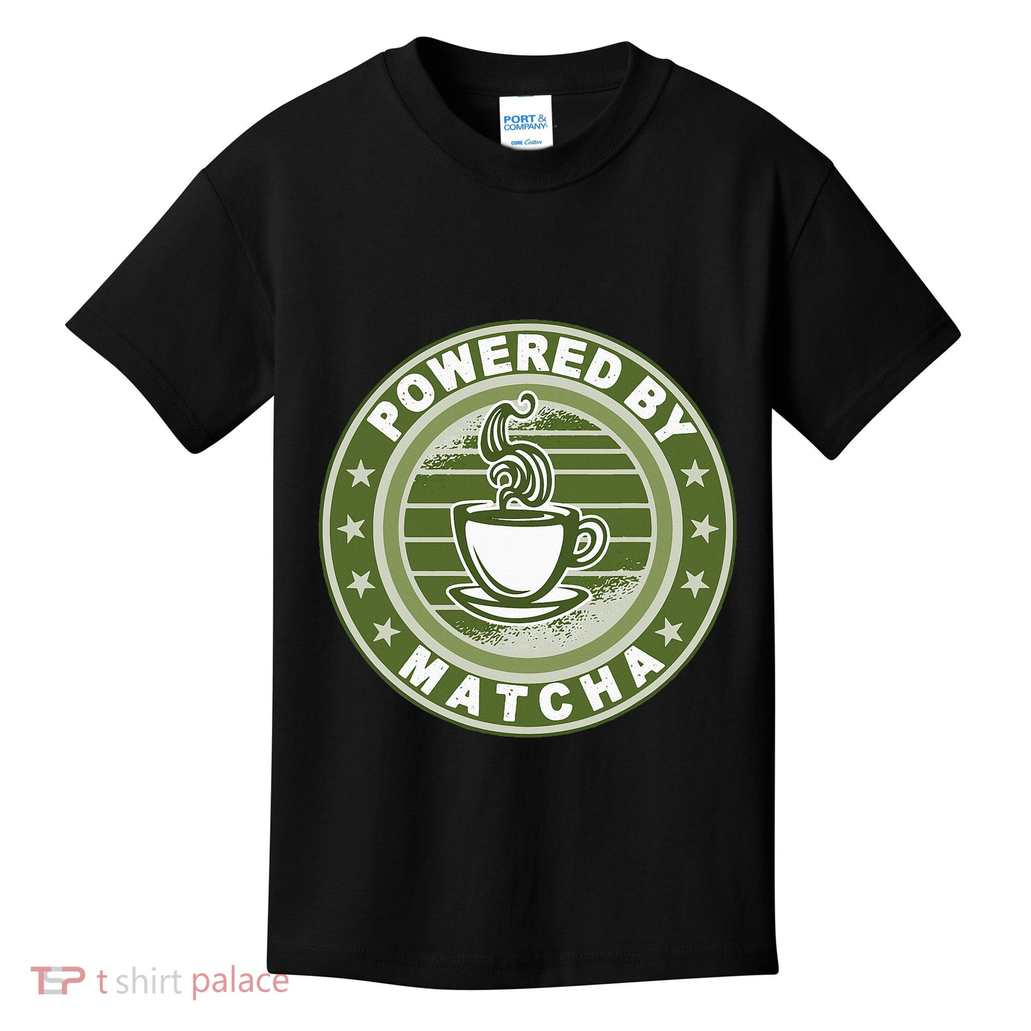 Powered By Matcha Japanese Green Tea Kids T-Shirt