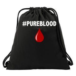 Pure Blood Movement Drawstring Bag