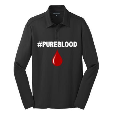 Pure Blood Movement Silk Touch Performance Long Sleeve Polo