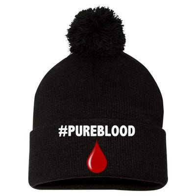 Pure Blood Movement Pom Pom 12in Knit Beanie