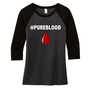 Pure Blood Movement Women's Tri-Blend 3/4-Sleeve Raglan Shirt