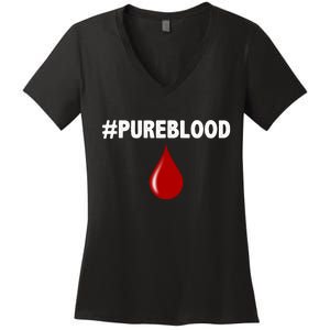 Pure Blood Movement Women's V-Neck T-Shirt