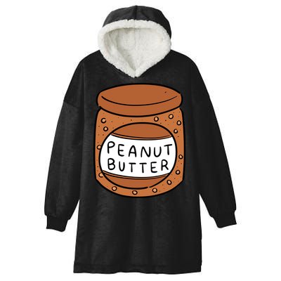 Peanut Butter Matching Hooded Wearable Blanket