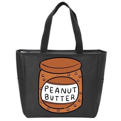 Peanut Butter Matching Zip Tote Bag