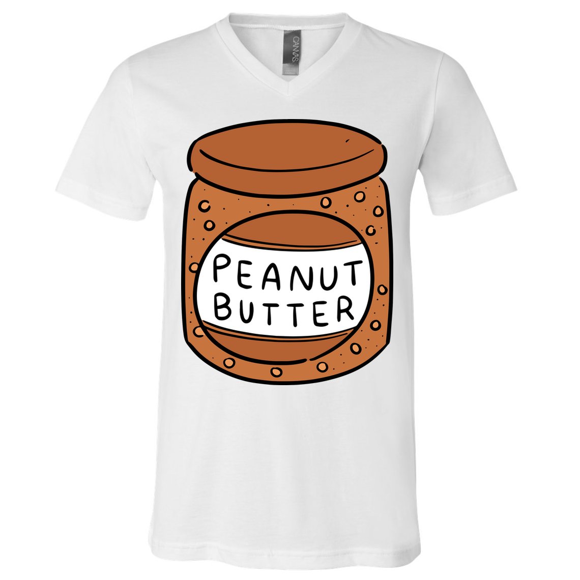 Peanut Butter Matching V-Neck T-Shirt