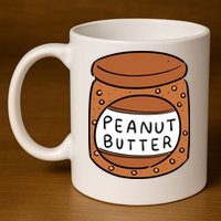 Peanut Butter Matching 11oz C Handle Ceramic Mug