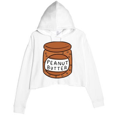 Peanut Butter Matching Crop Fleece Hoodie