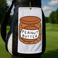 Peanut Butter Matching Golf Towel