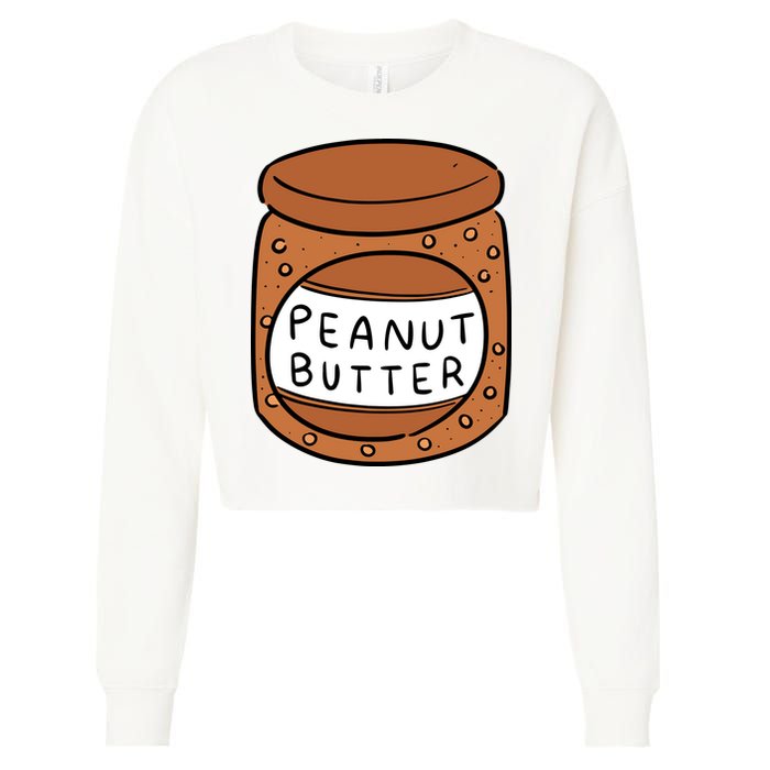Peanut Butter Matching Cropped Pullover Crew