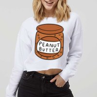 Peanut Butter Matching Cropped Pullover Crew