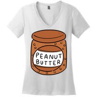 Peanut Butter Matching Women's V-Neck T-Shirt