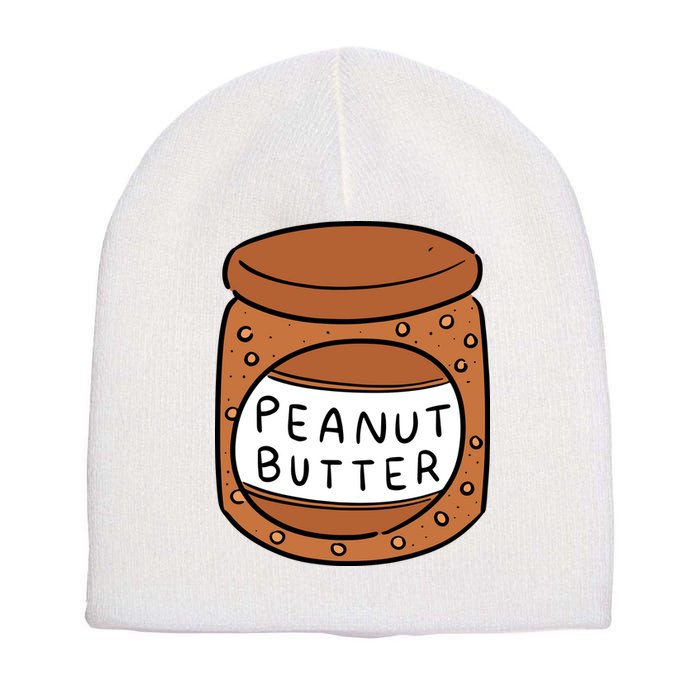 Peanut Butter Matching Short Acrylic Beanie