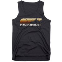 Pemaquid Beach Me Vintage Evergreen Sunset Eighties Retro Tank Top