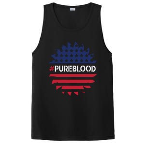 Pure Blood Movet #Pureblood Freedom Flag Gift PosiCharge Competitor Tank