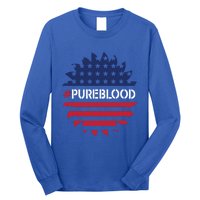 Pure Blood Movet #Pureblood Freedom Flag Gift Long Sleeve Shirt